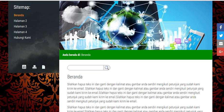 koleksi tema website