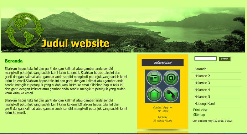koleksi tema website