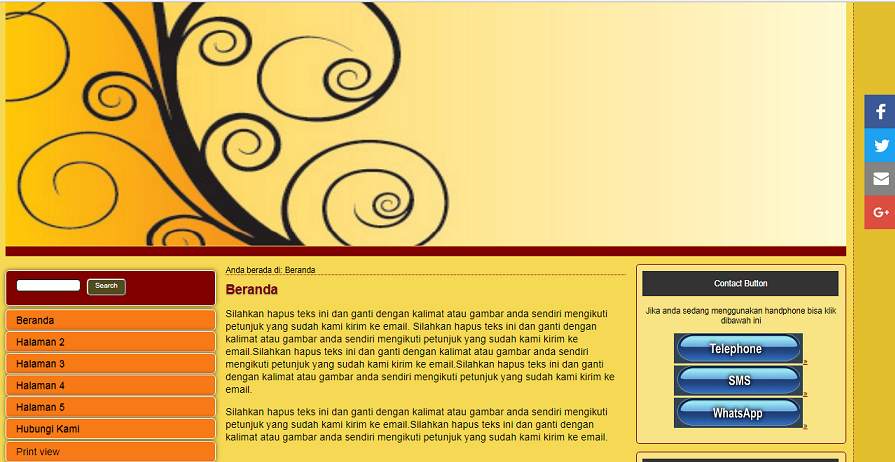 koleksi tema website