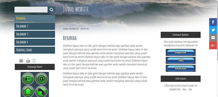 koleksi tema website